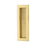 Heritage Brass - Reeded Rectangular Flush Pull