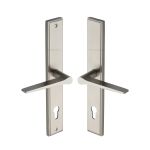 Heritage Brass - Gio LH Door Handle on Plate