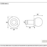 Ball Curtain Finial (pair)