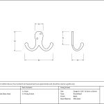 Anvil Celtic Double Robe Hook
