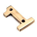 From The Anvil Polished Brass Numeral