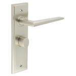 Burlington Mayfair Door Handles On Back Plate with Turn & Release