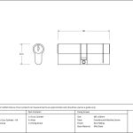 Anvil 5pin Euro Double Cylinder KA