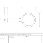 Black Hook Curtain Finial (pair)