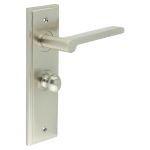 Burlington Fitzrovia Door Handles On Back Plate with Turn & Release