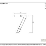 From The Anvil Polished Brass Numeral