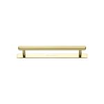 Heritage Brass - Hexagonal Cabinet Pull Handle with Plate