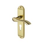 Heritage Brass - Algarve Door Handle on Plate