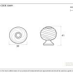 From The Anvil Twist Cabinet Knob