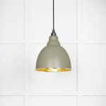 Hammered Brass Brindley Pendant in Tump