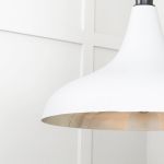 Smooth Nickel Frankley Pendant in Flock