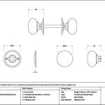 Mushroom Mortice/Rim Knob Set