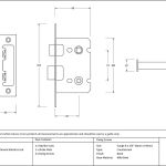 Bathroom Mortice Lock