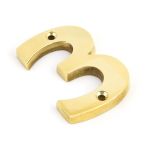 From The Anvil Polished Brass Numeral