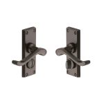 Heritage Brass - Bedford Short Door Handle on Plate