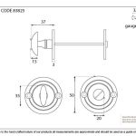 From The Anvil Round Bathroom Thumbturn