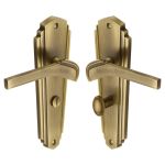 Heritage Brass - Waldorf Door Handle on Plate