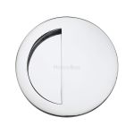 Heritage Brass - Round Half Moon Flush Pull
