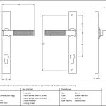 From The Anvil Slimline Lever Espag. Lock Set