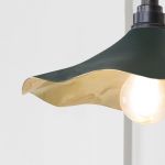Smooth Brass Flora Wall Light in Dingle