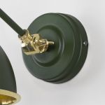 Hammered Brass Brindley Wall Light in Heath