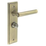 Burlington Richmond Door Handles On Back Plate with Turn & Release