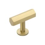 Heritage Brass - Hexagon T-Bar Cabinet Knob with Rose