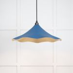 Smooth Brass Flora Pendant in Upstream
