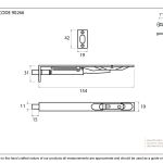 Black PVD Stainless Steel 6" Flush Bolt