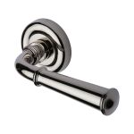 Heritage Brass - Colonial Door Handle on Round Rose