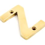 From the Anvil Polished Brass Letter