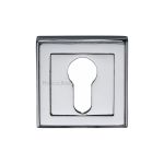 Heritage Brass - Euro Profile Cylinder Escutcheon Square - DEC7020