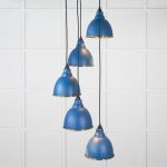 Hammered Brass Brindley Cluster Pendant in Upstream