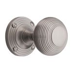 Heritage Brass - Reeded Mortice Door Knob on Rose