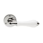 Porcelain Lever on Round Rose