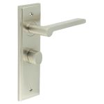 Burlington Fitzrovia Door Handles On Back Plate with Turn & Release