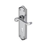 Heritage Brass - Buckingham Door Handle on Plate
