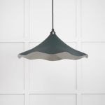 Smooth Nickel Flora Pendant in Dingle