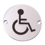 Steel Line - Disabled Symbol Sign