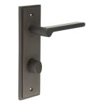 Burlington Fitzrovia Door Handles On Back Plate with Turn & Release