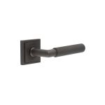 Burlington Piccadilly Knurled Door Handles On Rose