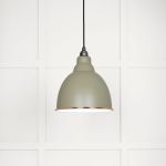 White Gloss Brindley Pendant in Tump
