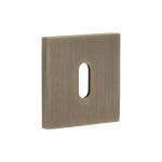 Frelan Hardware CR-T10 CRES Standard Keyway Square Rose Escutcheon