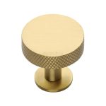 Heritage Brass - Knurled Disc Cabinet Knob with Rose