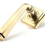 Avon Round Lever on Rose Set (Square)