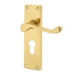 Jedo Victorian Scroll Lever on Back Plate