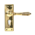 From The Anvil Reeded Lever on Backplate Set