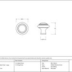 From The Anvil Ringed Cabinet Knob