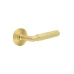 Burlington Piccadilly Knurled Door Handles On Rose