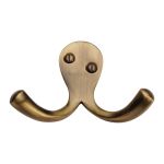 Heritage Brass - Double Coat Hook - V1060